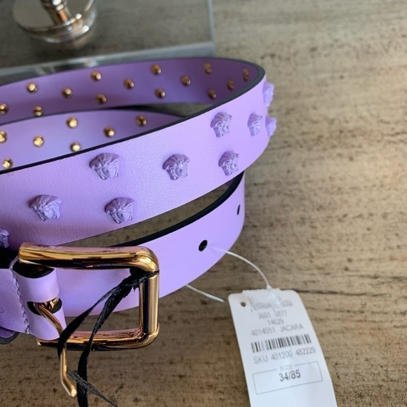 VERSACE Medusa Allover Stud Belt main image 6